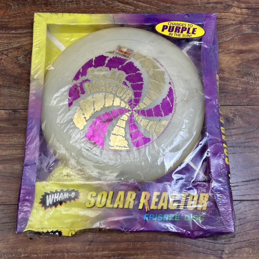 RARE Vintage WHAM-O Solar Reactor Frisbee Mattel Flying Disc NEW in Package